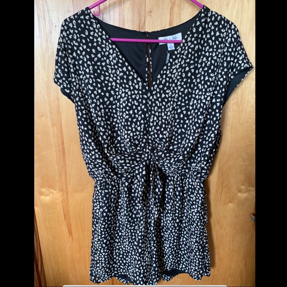 She + Sky Leopard Romper (Large)